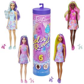 Barbie Color Reveal Barbie Balnkov zvieratk ASST