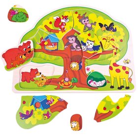 Bino Vesel zvieratk Puzzle