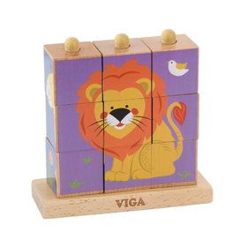 Viga Dreven kocky 9 kusov - divoina