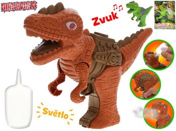 Dinoworld dinosaurus 17cm so svetlom a zvukom vytvrajci paru 2farby v krabik