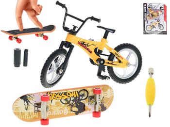 Skateboard 9,5cm a bicykel 11cm kov na karte