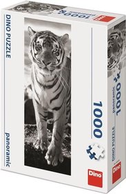 Dino puzzle 1000 Černo-bílý tygr