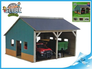 Kids Globe Gar dreven farma pre 2 traktory 55x53x38cm 1:16