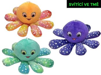 Chobotnika plyov 15cm svietiaca v tme 3farby