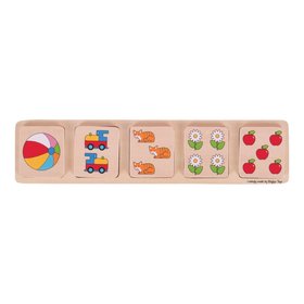 Bigjigs Toys Vkladacie puzzle potanie