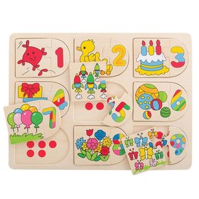 Bigjigs Toys Obrzkov potacie puzzle