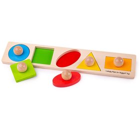 Bigjigs Baby Vkladacie puzzle tvary