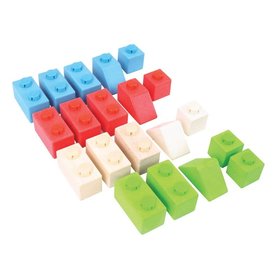 Bigjigs Baby Dreven Spojkostky Primary set