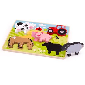 Bigjigs Toys Vkldacie puzzle farma