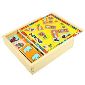 Bigjigs Toys Dreven domino so zvieratkami