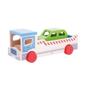 Bigjigs Toys Devn odtahov auto s osobnm autem