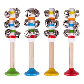 Bigjigs Toys Rolniky pruhovan 1ks lut