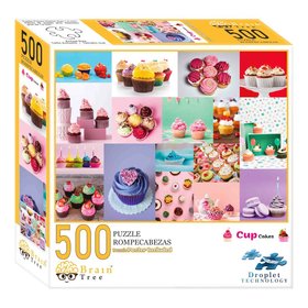 Brain Tree Puzzle Tortiky Cupcakes 500 dielikov