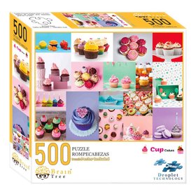 Brain Tree Puzzle Tortiky Cupcakes 500 dielikov