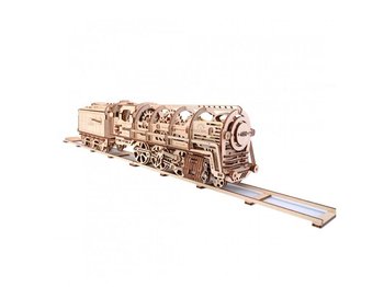 Ugears 3D dreven mechanick puzzle Parn lokomotva 4-6-0 s tendrom