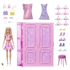 Mattel Barbie atnk snov v pastelovch farbch s obleenm a doplnkami pre bbiky HXD58