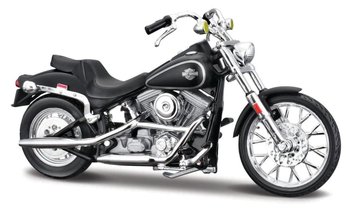 Maisto - HD - Motocykl - 1984 FXST Softail, matn ern, 1:18