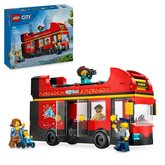LEGO City 60407 erven dvojpodlan vyhliadkov autobus
