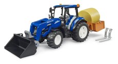 BRUDER 2187 New Holland T5.120 s elnm nakladaom, lyicou a vidlami