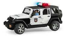 BRUDER 2526 Jeep Wrangler Police s figúrkou policajta