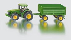 SIKU Farmer - Traktor John Deere s vlekou, 1:50