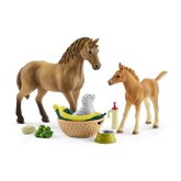 Schleich 42432 Set rieb a tvrkrsky k so teniatkom a prsluenstvom