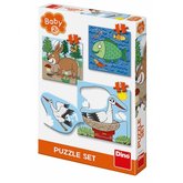 Dino puzzle Zvierat: Kde ij 3-5 detsk puzzle