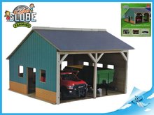 Kids Globe Gar dreven farma pre 2 traktory 55x53x38cm 1:16