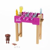 Barbie mini hracia sprava so stolnm futbalom so zvieratkom GRG77