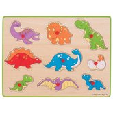Bigjigs Toys Vkladacie puzzle dinosauri