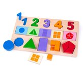 Bigjigs Toys Didaktická doska čísla, farby, tvary