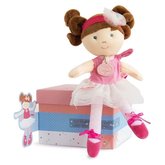 Doudou Jolijou Bbika mini baletka &quot;Les Tutus&quot; 23 cm tmavo ruov aty