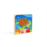 Bigjigs Toys Puzzle ivotn cyklus korytnaky