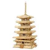 RoboTime dreven 3D puzzle Pposchodov pagoda