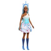 Barbie Rozprvkov vla Jednoroec - modr HRR14