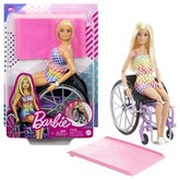 Barbie Modelka na invalidnom vozku v kockovanom overale